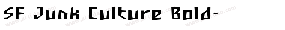 SF Junk Culture Bold字体转换
